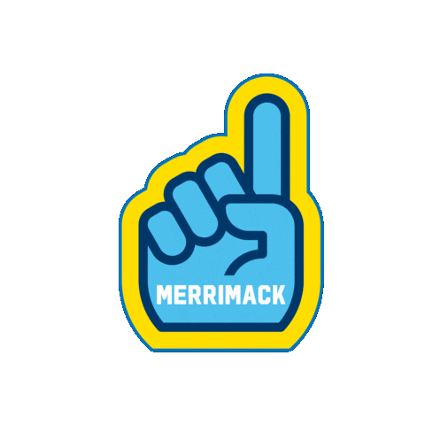 Warriors Mc Sticker by Merrimack College