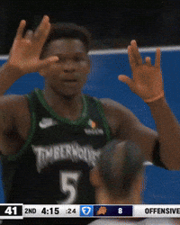 Celebration Nba GIF by Minnesota Timberwolves