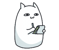 Cat Sticker by bunny_is_moving