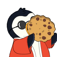Hungry Cookie Monster Sticker by Pudgy Penguins
