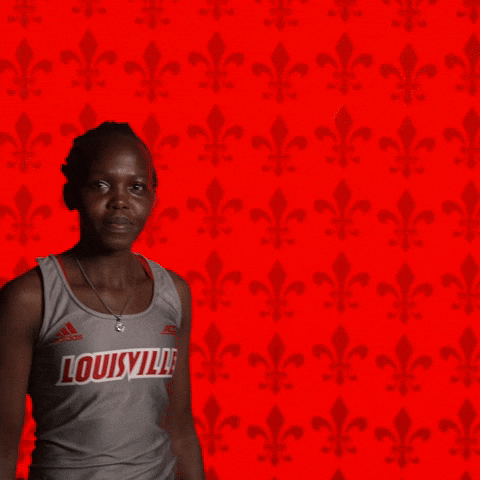 Track Field Go Cards GIF by Louisville Cardinals