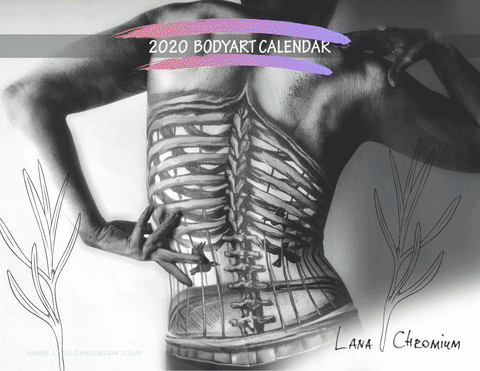 lanachromium giphyupload bodyart lana chromium bodyart calendar GIF