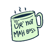 Tired Coffee Sticker