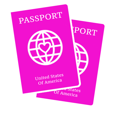 World Travel Pink Sticker by BuddyLove