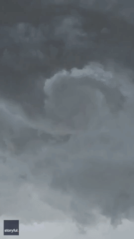 Ominous Cloud Swirls as Thunderstorm Hits Tucson Area