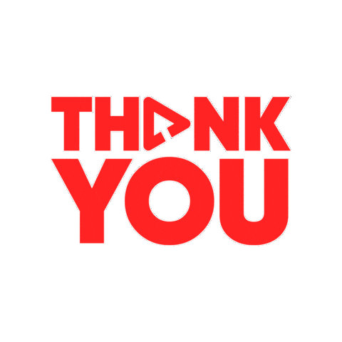 Thanks Thank You Sticker by DrasticDigital