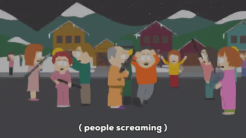 screaming kyle broflovski GIF by South Park 