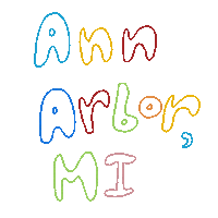 ummamuseum art city aa michigan Sticker