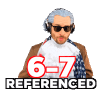 6 7 Number Meme Sticker