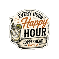 Happy Hour Summer Sticker by CopperheadDistillery