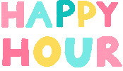 Celebrate Happy Hour Sticker by May Designs