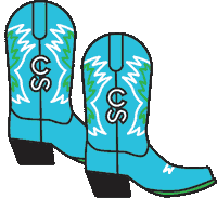 Cowboy Boots Sticker by Calgary Stampede