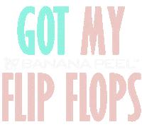 summer flipflops Sticker by Banana Peel