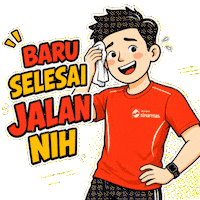 Happy Marathon Sticker by Asuransi Sinar Mas