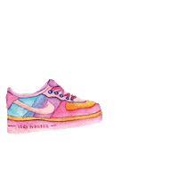 Pink 80S Sticker by Very Wonder