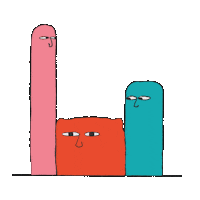 Blob Breathe Sticker by gasta