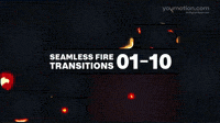 Animated Seamless Fire Transitions 01 10