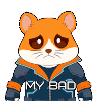Sorry Excuse Me Sticker by Hamieverse