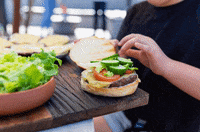 dinnertwist yummy healthy burger dinner GIF