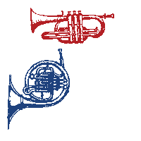 Marching Band Instruments Sticker by The Music Man on Broadway