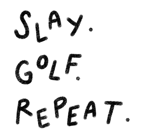 Girl Golf Sticker by Catharina Stewart