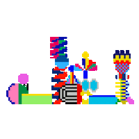 imemeu 8bit 아이미미유 imemeu vakki Sticker
