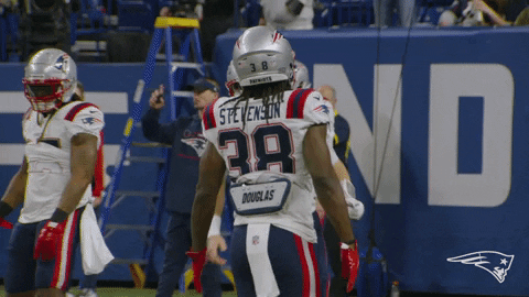 High Five Football GIF by New England Patriots