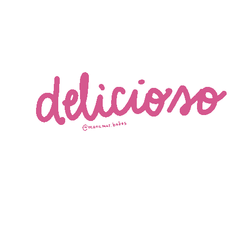 manumuzbakes yummy yum delicious tasty Sticker