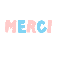 Happy Merci Beaucoup Sticker by Studio Jonesie