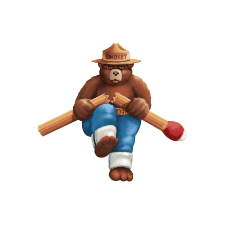 YCSL bear smokey 곰 곰돌이 Sticker