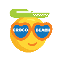 crocobeach crocobeach Sticker