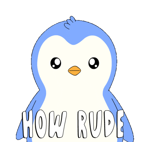 Sad Bad Behaviour Sticker by Pudgy Penguins