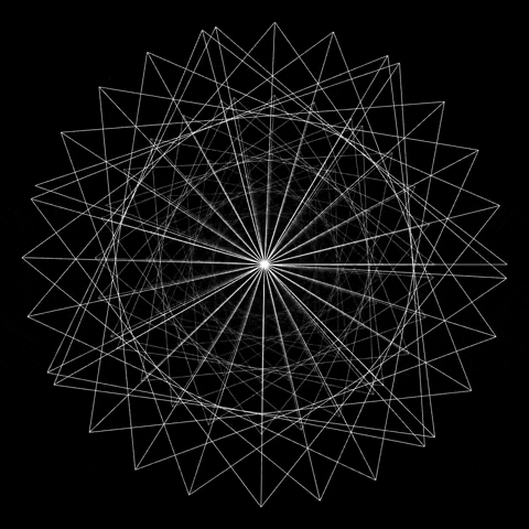 black and white geometry GIF by partyonmarz