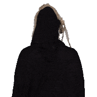 Grim Reaper Hair Flip Sticker by Mena