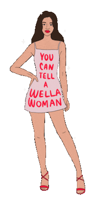 wellapro_anz girl woman hair sparkle Sticker