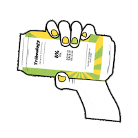 Happy Hand Sticker by Tribeology Cocktails