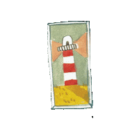 Illustration Lighthouse Sticker by G&G Verlag