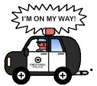 officerbnice love car help friend Sticker