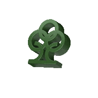 Green Tree Logo Sticker by maroon