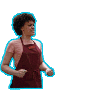 Excited Barista Sticker by 20th Century Studios