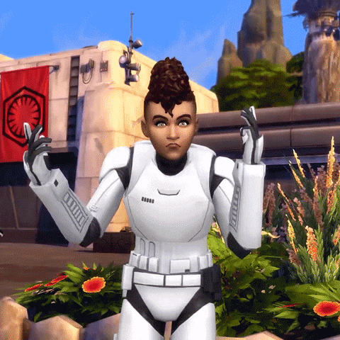 Angry Star Wars GIF by The Sims