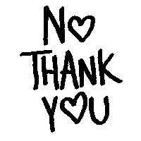 No Way Thank You Sticker by SpoopyDrws