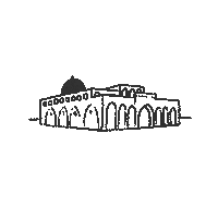 Som7 palestine jerusalem فلسطين mosque Sticker