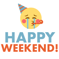 Happy Weekend Sticker by Itch Creatives