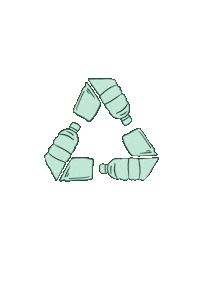 Illustration Recycle Sticker