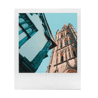 HelloCov photo polaroid coventry cathedral Sticker