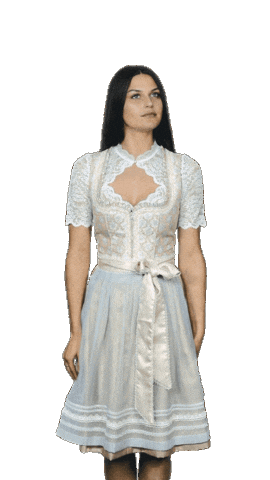 Bow Thank You Sticker by Dirndllove