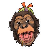 Monkey Sticker by Chefannawiththepot