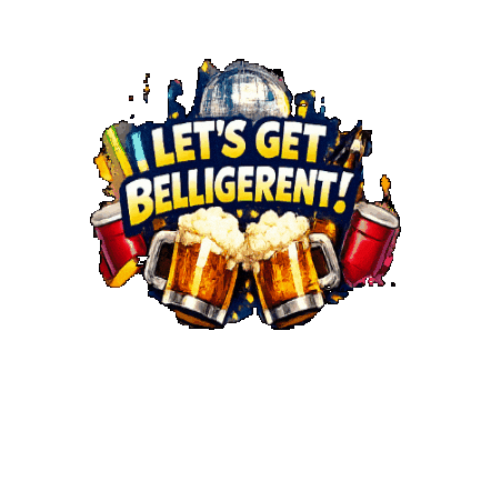 BelligerentBermuda party beer bermuda belligerent Sticker