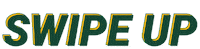 Swipe Up Green And Gold Sticker by Baylor University
